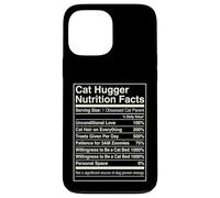 Carcasa para iPhone 13 Pro MAX Datos nutricionales de Cat Hugger Funny Feline Lover Owner
