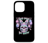 Carcasa para iPhone 13 Pro MAX Dead Inside But Hoppy Skull Bunny Pastel Goth Easter
