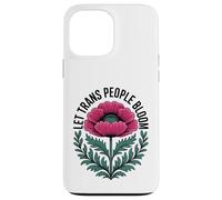 Carcasa para iPhone 13 Pro MAX Deja Que Las Personas Trans florezcan - Vibrant Pride Ally Flower Pretty