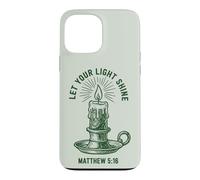 Carcasa para iPhone 13 Pro MAX Deja Que tu luz Brille Matthew Christian Faith Candle