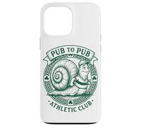 Carcasa para iPhone 13 Pro MAX Día de San Patricio Irish Snail Pub To Pub Slow & Steady