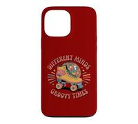 Carcasa para iPhone 13 Pro MAX Different Minds Groovy Times - Patines Retro para TDAH y Autismo