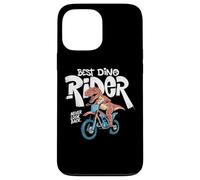 Carcasa para iPhone 13 Pro MAX Dinosaur T Rex Riding a Bike Motocross Dino Rider