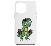Carcasa para iPhone 13 Pro MAX Dinosaurio T-Rex Brazos Cortos Divertido Halterofilia Dino T Rex