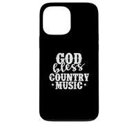 Carcasa para iPhone 13 Pro MAX Dios Bendiga a la música Country USA America Cowboys