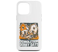 Carcasa para iPhone 13 Pro MAX Diseño Atrevido de Demolition Derby Days en Naranja sobre un accidente de casa