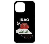 Carcasa para iPhone 13 Pro MAX Diseño de Bandera de Irak, hogar de IRQ Bagdad, Orgullo iraquí, Amo a Irak