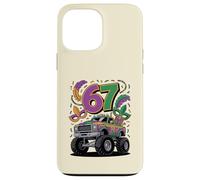 Carcasa para iPhone 13 Pro MAX Diseño de Carnaval de Mardi Gras Monster Car Truck 67