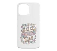 Carcasa para iPhone 13 Pro MAX Diseño de tipografía Vintage con Cita Motivacional de Aprovechar el día
