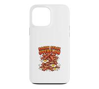 Carcasa para iPhone 13 Pro MAX Diseño Divertido de Bacon Stack Overflow para desayunar