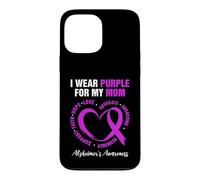 Carcasa para iPhone 13 Pro MAX Diseño I Wear Purple For My Mom - Concientización sobre el Alzheimer