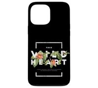 Carcasa para iPhone 13 Pro MAX Diseño Minimalista con Cita Floral de corazón Salvaje