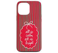 Carcasa para iPhone 13 Pro MAX Diseño navideño All is Calm All is Bright