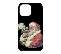 Carcasa para iPhone 13 Pro MAX Disfraz de Papá Noel Rico con cigarro para los Amantes de los Puros