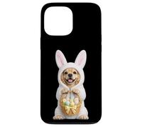 Carcasa para iPhone 13 Pro MAX Disfraz de Perro Cocker Spaniel con Conejito de Pascua
