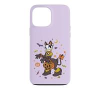 Carcasa para iPhone 13 Pro Max Disney Daisy Duck Halloween Black Cat Trick-or-Treat Icons
