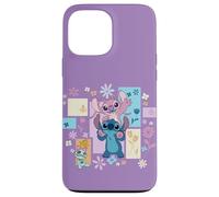 Carcasa para iPhone 13 Pro Max Disney Stitch & Angel Spring Easter Friendly Flower Faces