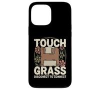 Carcasa para iPhone 13 Pro MAX Disquete Retro Touch Grass Disconnect para conectar
