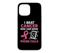 Carcasa para iPhone 13 Pro MAX Divertida superviviente de cáncer de Mama Pink Ribbon Warrior Antisocial