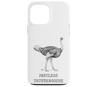 Carcasa para iPhone 13 Pro MAX Divertido Avestruz sin Pantalones Thundergoose Nombre Animal Broma estúpida