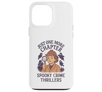 Carcasa para iPhone 13 Pro MAX Divertido Crimen Terror Thriller Detective Lector de Libros Lectura
