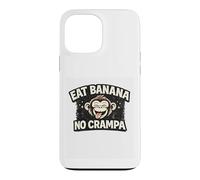 Carcasa para iPhone 13 Pro MAX Divertido diseño de Mono Que Come plátano y Nunca se acalambran, el Primate se ríe