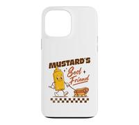 Carcasa para iPhone 13 Pro MAX Divertido gráfico de Hot Dog Mustard Best Friend, Estilo Vintage