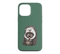 Carcasa para iPhone 13 Pro MAX Divertido Introvertido Abrazo Torpe Erizo Animal Humor sarcástico