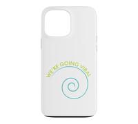 Carcasa para iPhone 13 Pro MAX Divertido Juego de Palabras de microbiología Nos Estamos volviendo virales