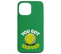 Carcasa para iPhone 13 Pro MAX Divertido Juego de Palabras de «You Got Served», Bonita Pelota de Tenis