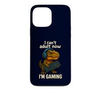 Carcasa para iPhone 13 Pro MAX Divertido Jugador T-Rex, no Puedo ser Adulto Ahora, Estoy Jugando a un Lindo Dinosaurio