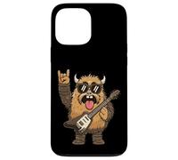 Carcasa para iPhone 13 Pro MAX Divertido Peludo Rock Monster Guitarrista Gráfico Juguetón Sharp
