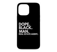 Carcasa para iPhone 13 Pro MAX Dope Black Man Agente inmobiliario Orgullo afroamericano