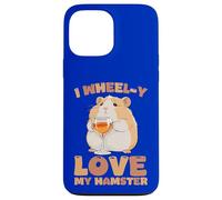 Carcasa para iPhone 13 Pro MAX Dueño Divertido de roedores con Texto en inglés I Wheel-y Love My Hamster