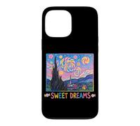 Carcasa para iPhone 13 Pro MAX Dulces sueños Lindos Van Gogh Noche Estrellada Pintura Caramelos