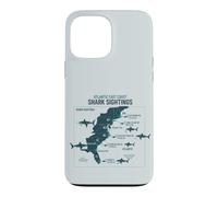 Carcasa para iPhone 13 Pro MAX East Coast Shark Sightings Cool Map