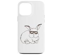 Carcasa para iPhone 13 Pro MAX Easter Bunny Hip Hop Sunglasses Funny and Cute Rabbit
