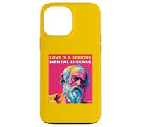 Carcasa para iPhone 13 Pro MAX El Amor es una Enfermedad Mental Palabras de sabiduría de Platón Estilo de Arte Pop