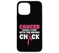 Carcasa para iPhone 13 Pro MAX El cáncer se peleó con la Chica equivocada Krebs Brustkrebs