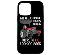 Carcasa para iPhone 13 Pro MAX El Humo Gira Tractor Negro Que Tira del Poder Tractorpulling