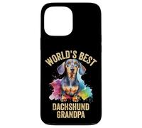 Carcasa para iPhone 13 Pro MAX El Mejor Perro Salchicha del Mundo Abuelo Weiner Dog Doxie Granddog