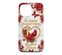 Carcasa para iPhone 13 Pro MAX El Momento en Que mi corazón cambió para Siempre Memorial Cardinal