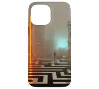 Carcasa para iPhone 13 Pro MAX El umbral de neón - Cyberpunk Dystopian City Art