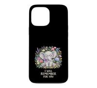 Carcasa para iPhone 13 Pro MAX Elefante de Conciencia sobre la Demencia Que recordaré por ti