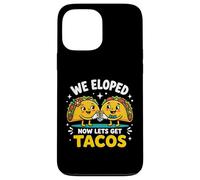 Carcasa para iPhone 13 Pro MAX Eloped Now Let's Get Tacos Funny Foodie Wedding Eloper