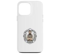Carcasa para iPhone 13 Pro MAX Emblema de Honor de Caballero Barbudo Vintage Estilo Retro