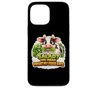 Carcasa para iPhone 13 Pro MAX ¿Ensalada? Te refieres a lo Que Come mi Comida Funny Carnivore Diet Cow