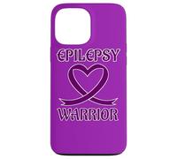 Carcasa para iPhone 13 Pro MAX Epilepsy Warrior Purple Heart Ribbon Awareness