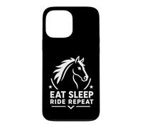 Carcasa para iPhone 13 Pro MAX Equestrian Horse Riding Lover Eat Sleep Ride Repeat