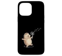 Carcasa para iPhone 13 Pro MAX Erizos Amante Erizo Sosteniendo Un Animal Flor Diente De León